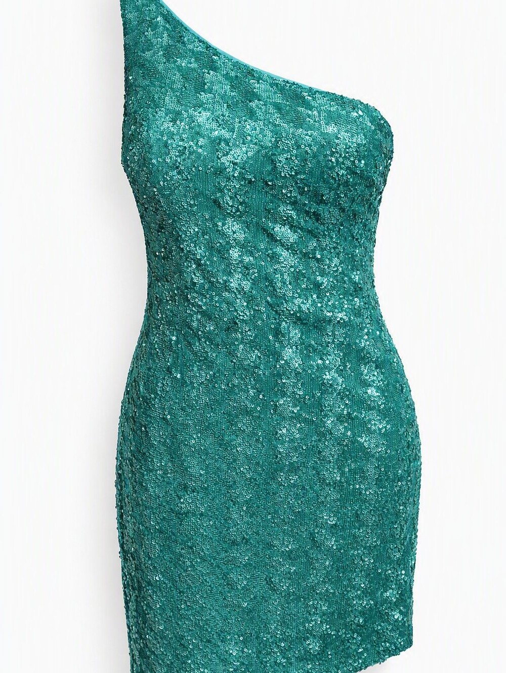 Milano Emerald Sequin Strapless Evening Dress